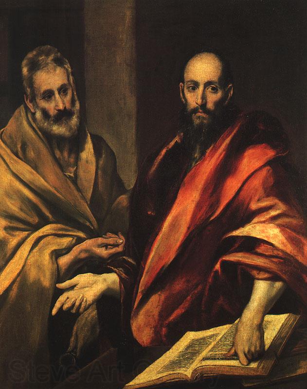 El Greco Apostles Peter and Paul Norge oil painting art